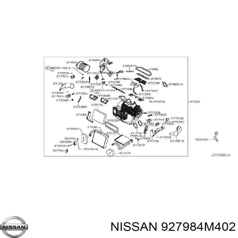  Nissan/Infiniti 927984M402 precio, desde 20,88 EUR