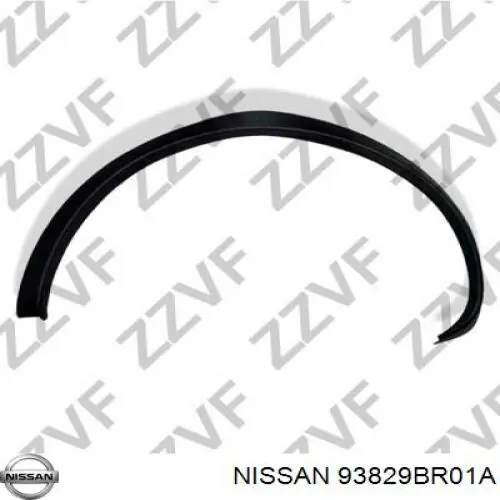 Extensión de la aleta trasera izquierda Nissan/Infiniti 93829BR01A precio, desde 47,80 EUR