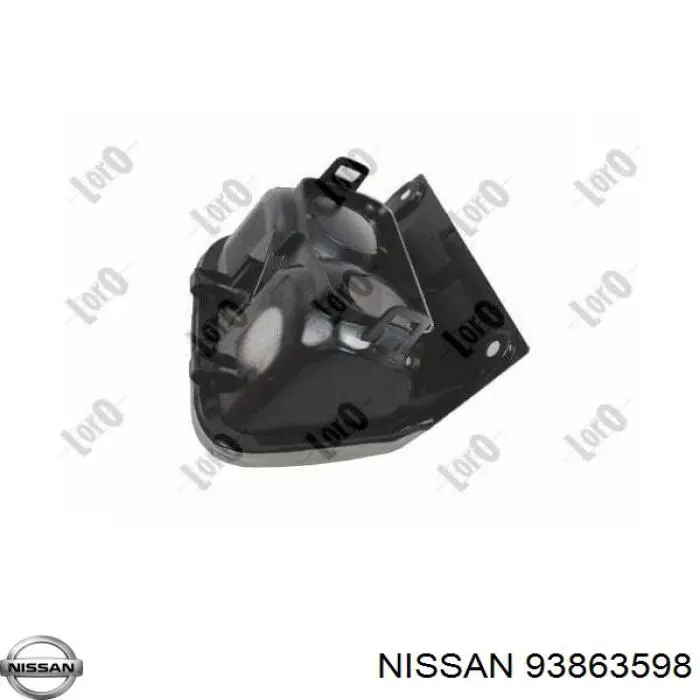 93863598 Nissan faro antiniebla trasero izquierdo