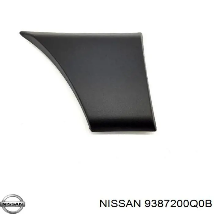 9387200Q0B Nissan listón embellecedor/protector, guardabarros trasero derecho