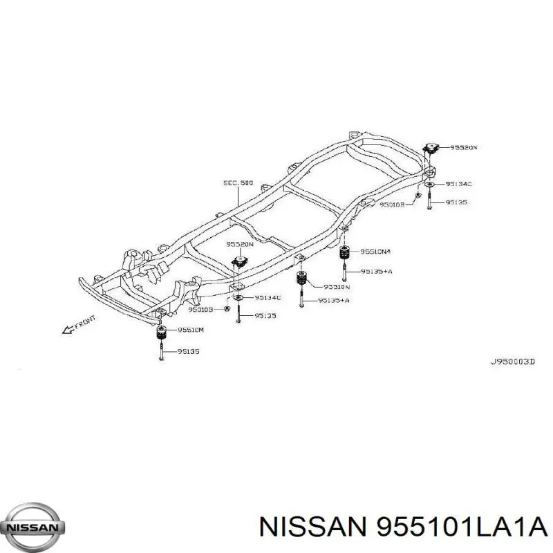 955101LA1A Nissan