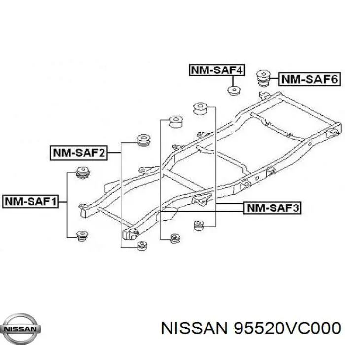 Cojín de bastidor Nissan/Infiniti 95520VC000 precio, desde 24,79 EUR