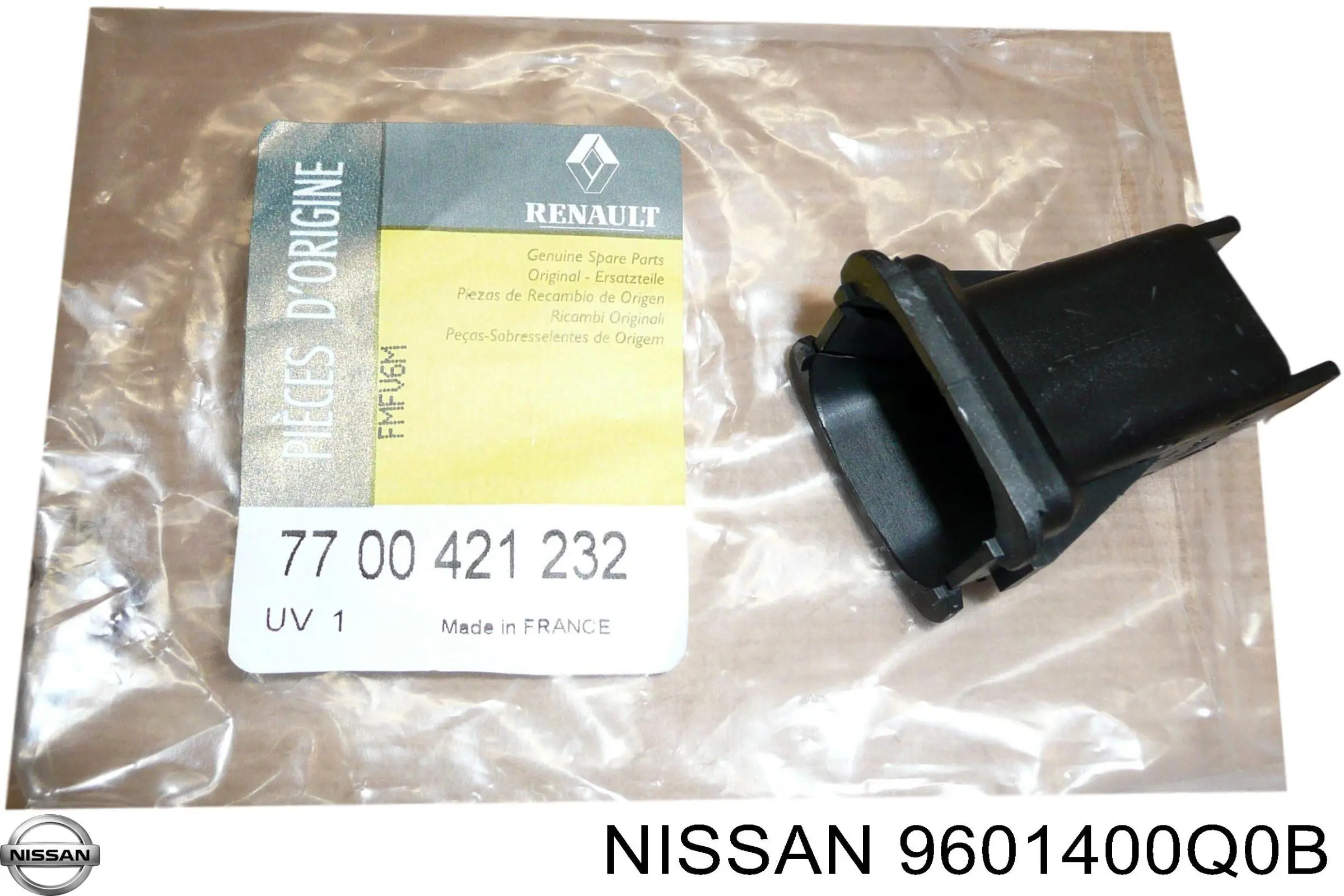 Comprar 9601400Q0B Renault (RVI) Tapa del enganche de remolcado delantera