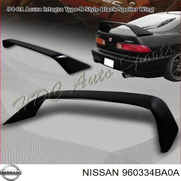 960334BA0A Nissan alerón para tapa de maletero