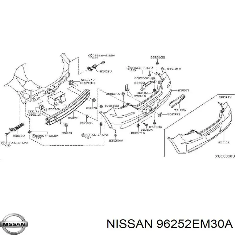 96252EM30A Nissan