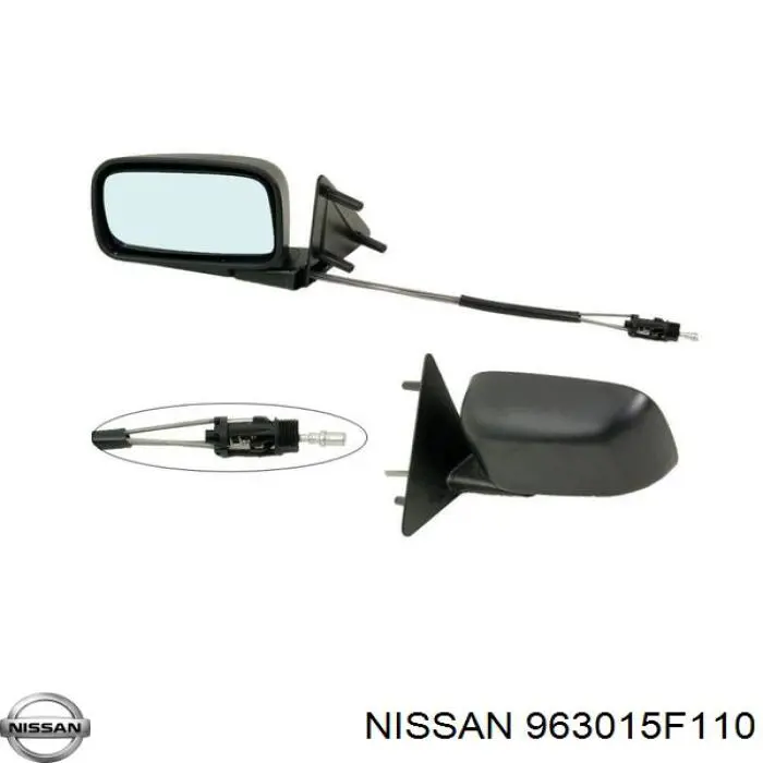963015F361 Nissan espejo retrovisor derecho