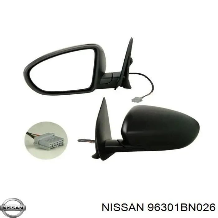 Espejo de retrovisor derecho 6165556 Alkar