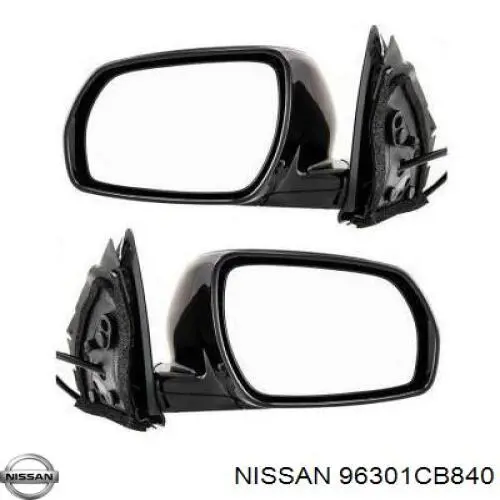 96301CB800 Nissan espejo retrovisor derecho