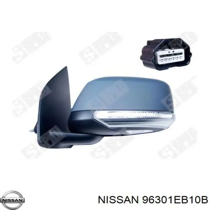 Comprar 96301EB10B Nissan/Infiniti Espejo de retrovisor derecho