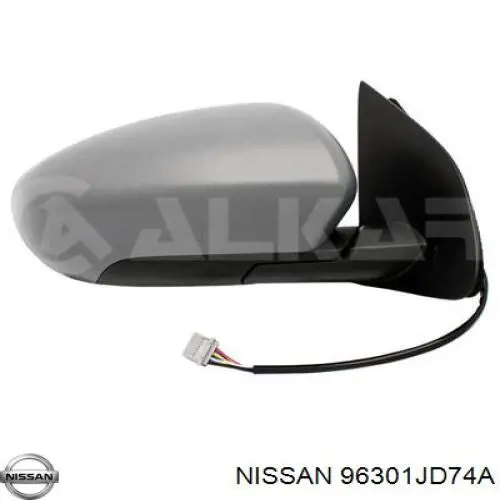 96301JD82A Nissan espejo retrovisor derecho