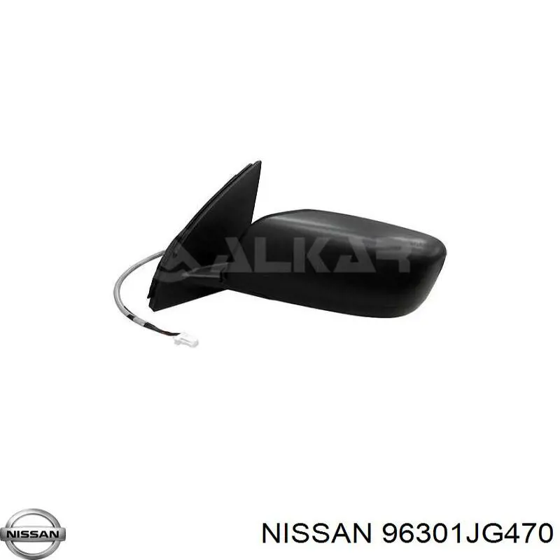 96301JG470 Nissan espejo retrovisor derecho