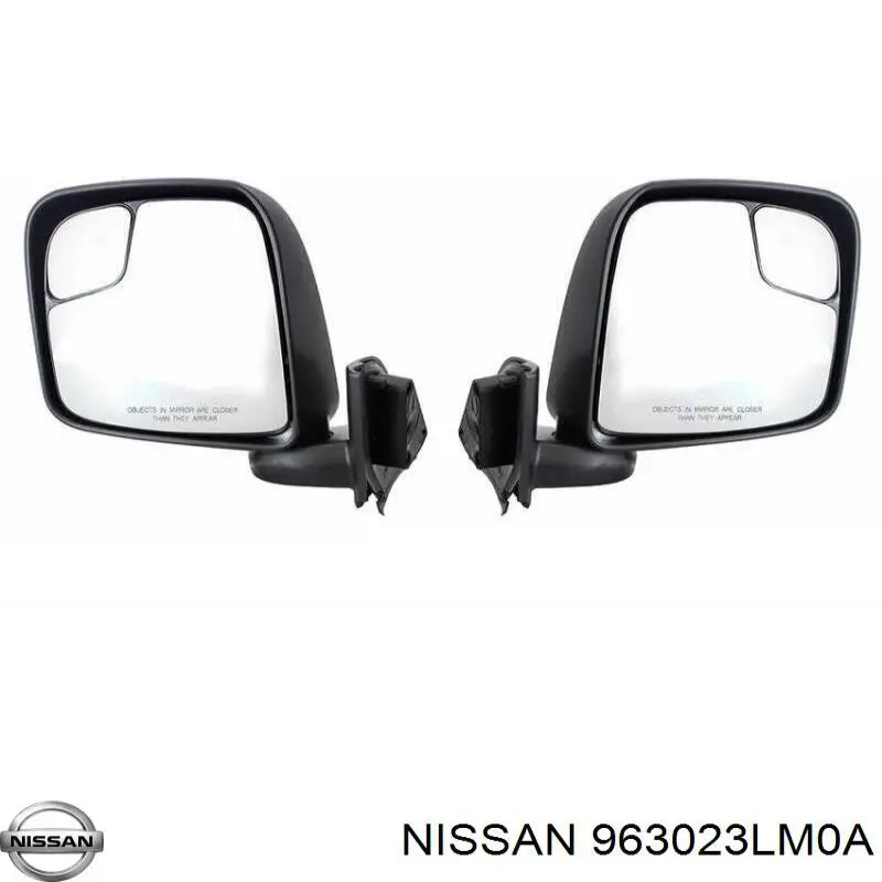 963023LM0A Nissan cristal de espejo retrovisor exterior derecho