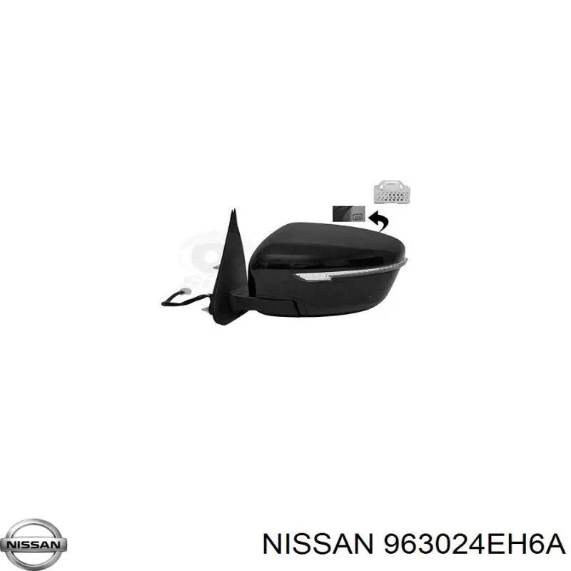 Comprar 963024EH6A Nissan/Infiniti Espejo de retrovisor izquierdo