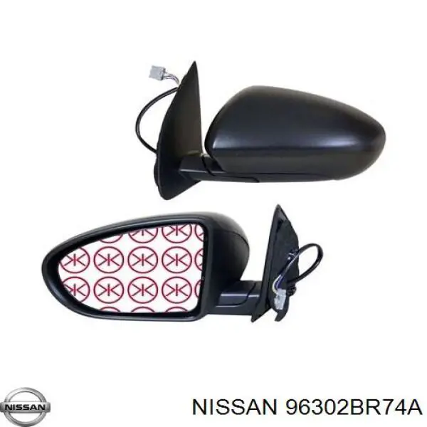 Espejo izquierdo Nissan/Infiniti 96302BR74A precio, desde 107,99 EUR