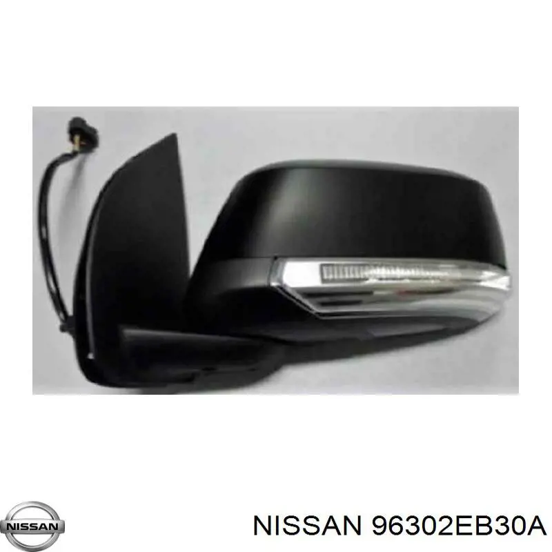 96302EB30A Nissan espejo retrovisor izquierdo