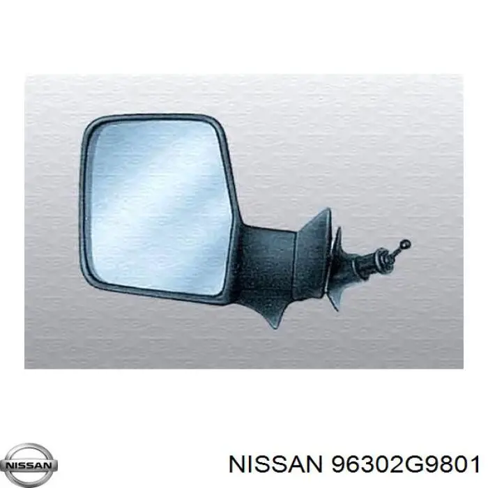 96302G9801 Nissan/Infiniti Espejo retrovisor izquierdo