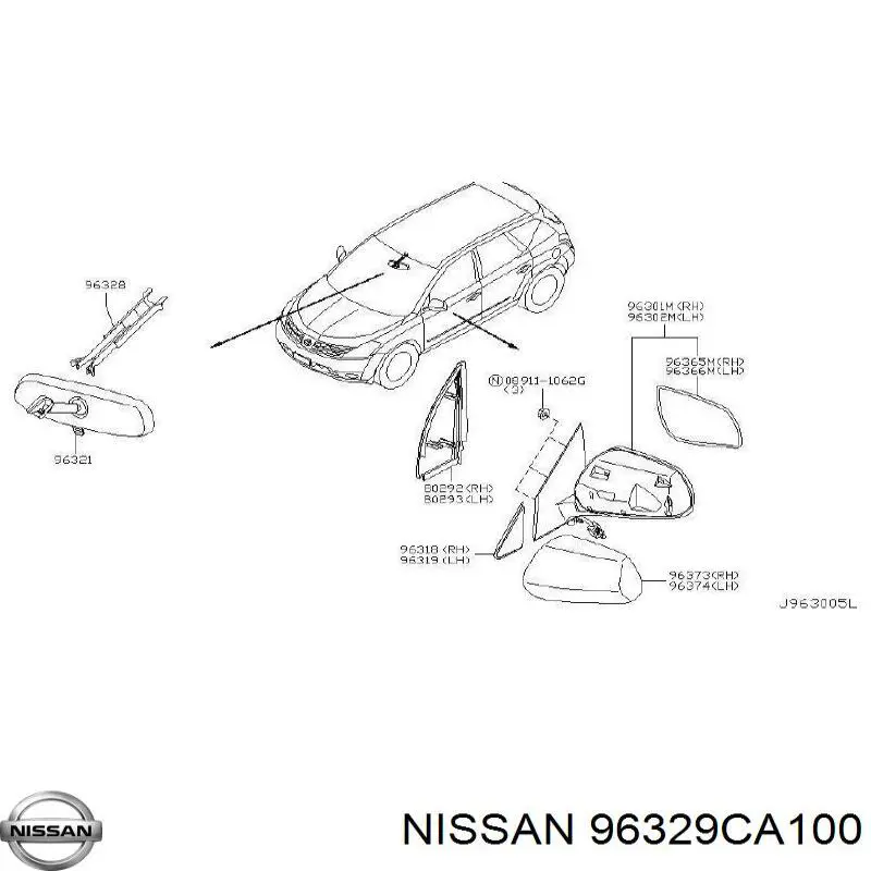 Comprar 96329CA100 Nissan/Infiniti 