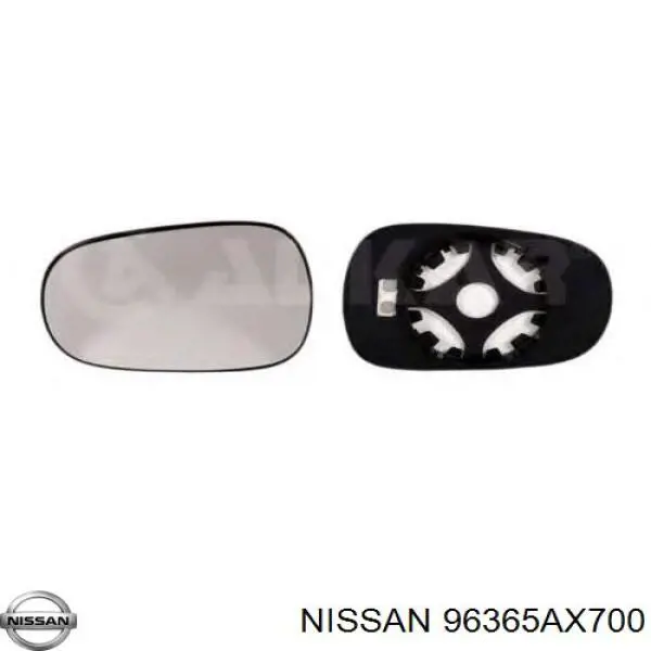 96365AX700 Nissan cristal de espejo retrovisor exterior izquierdo