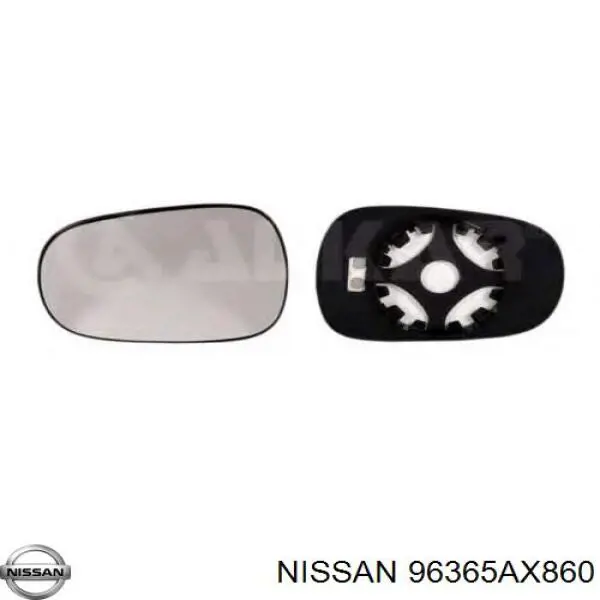 96365AX860 Nissan elemento para espejo retrovisor
