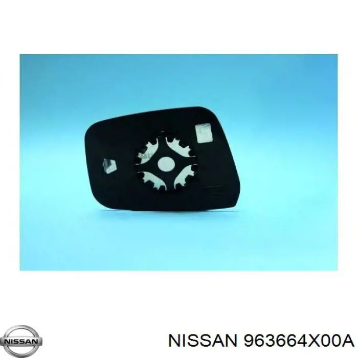 963664X00A Nissan/Infiniti Cristal de espejo retrovisor exterior izquierdo