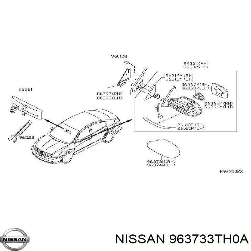  Nissan/Infiniti 963733TH0A precio, desde 16,99 EUR