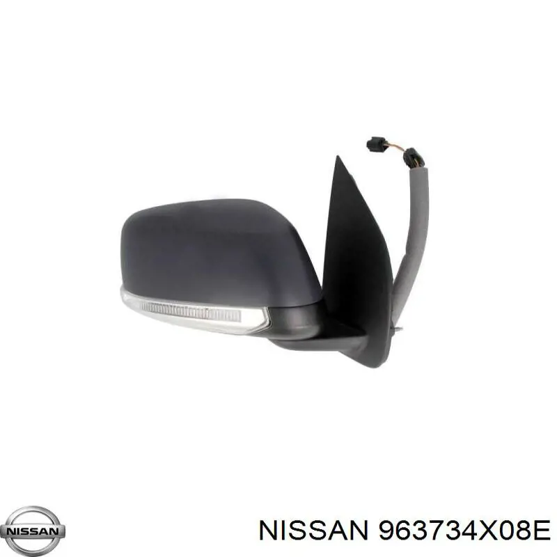 Comprar 963734X08E Nissan/Infiniti Cubierta De Espejo Retrovisor Derecho