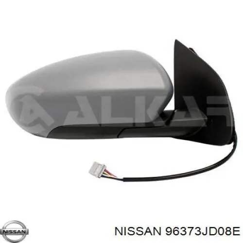 Cubierta de espejo retrovisor derecho Nissan/Infiniti 96373JD08E precio, desde 23,88 EUR