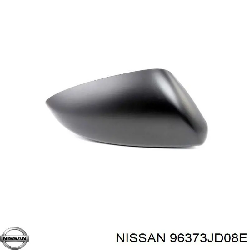 96373JD08E Nissan cubierta de espejo retrovisor derecho