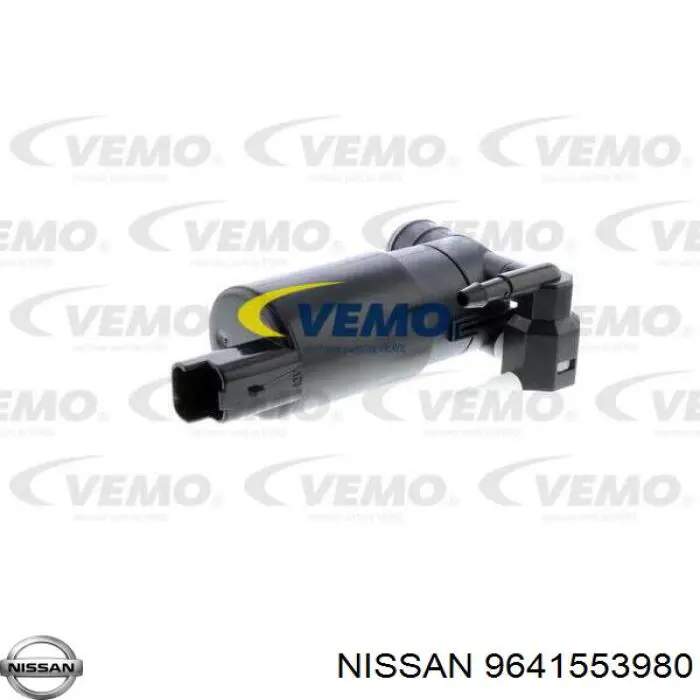 9641553980 Nissan/Infiniti Bomba de agua de lavado, lavado de parabrisas, delantera