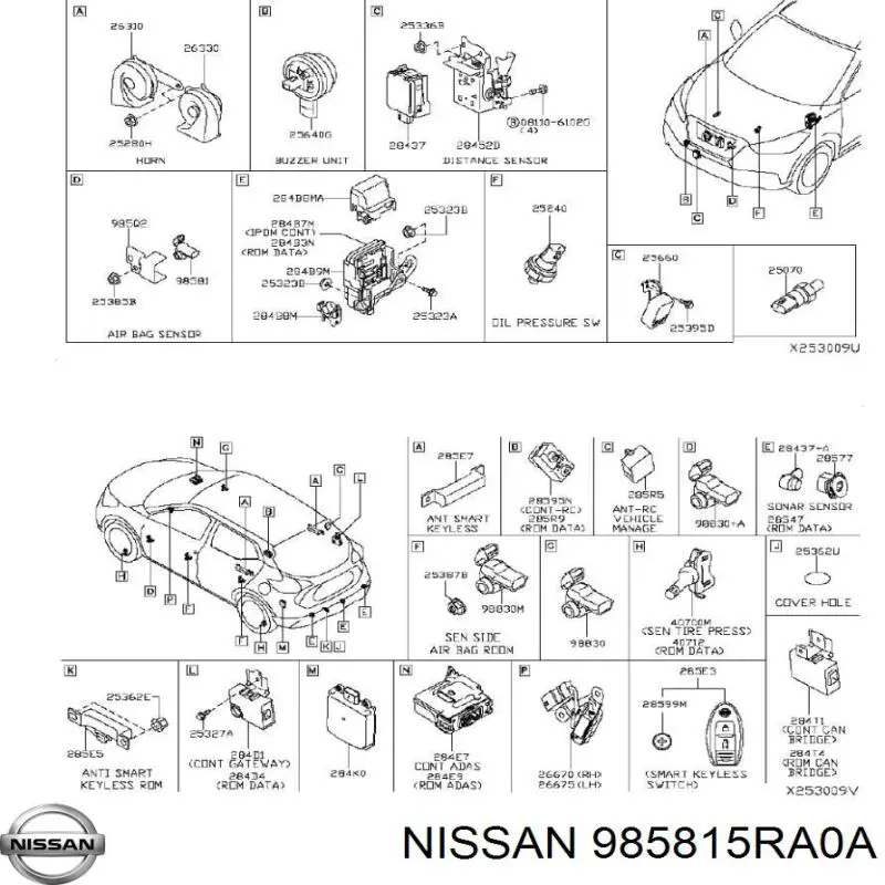 985815RA0A Nissan