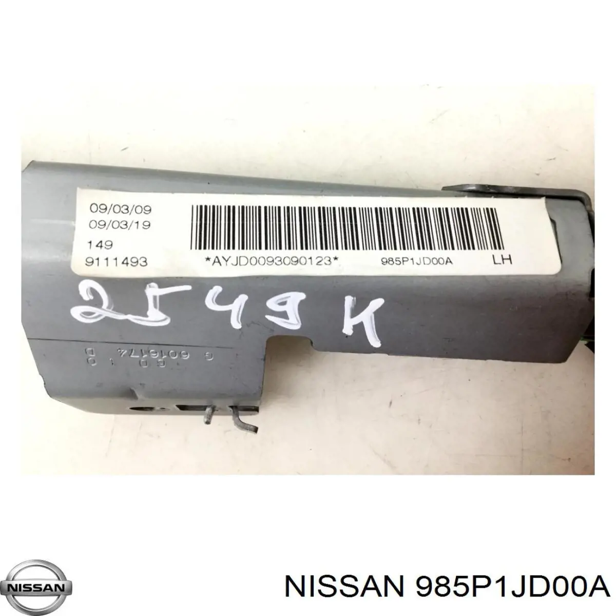 985P1JD00A Nissan airbag de cortina lateral izquierda