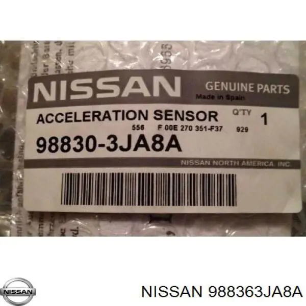 Sensor AIRBAG lateral derecho Nissan LEAF (ZE0U)