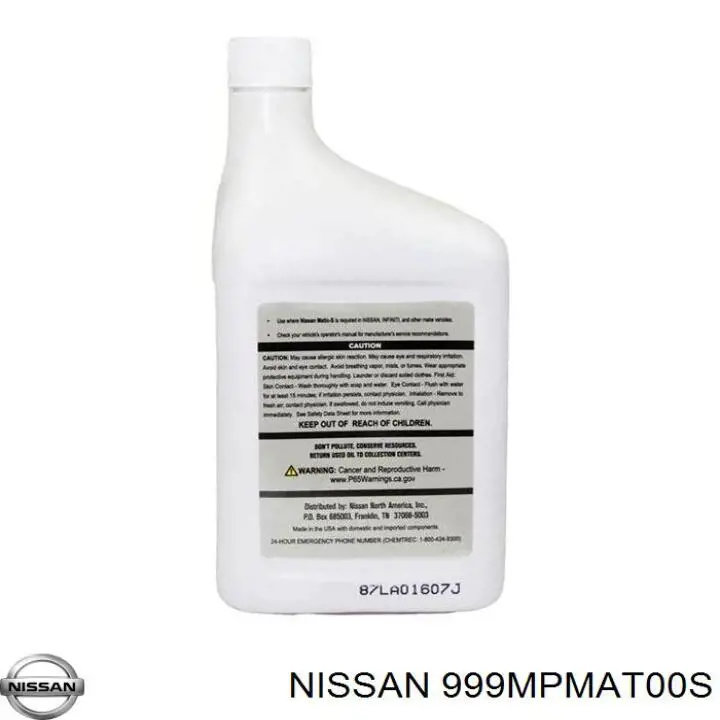 999MPMAT00S Nissan/Infiniti Aceite caja cambios