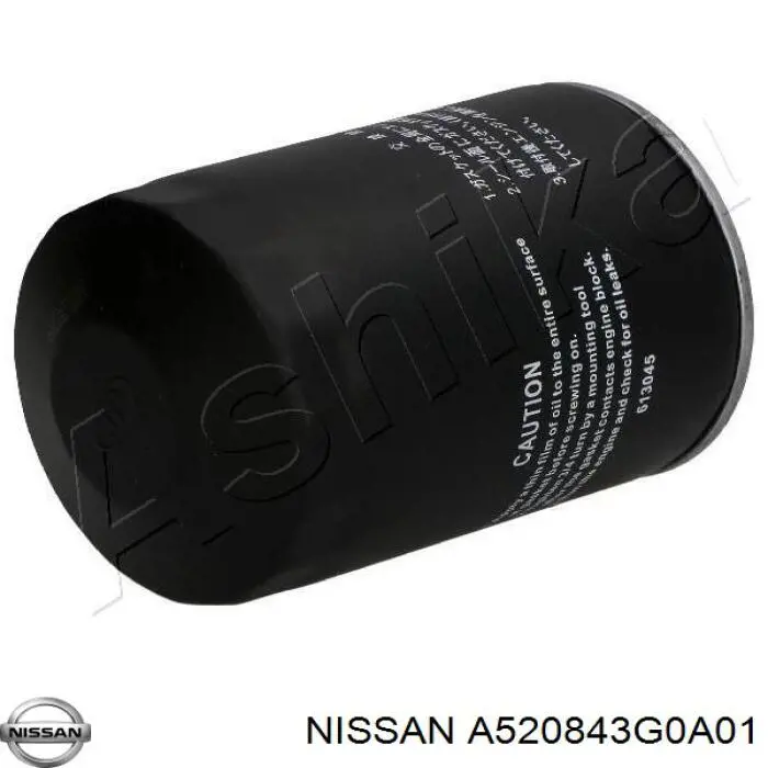 Comprar A520843G0A01 Nissan/Infiniti Filtros de aceite