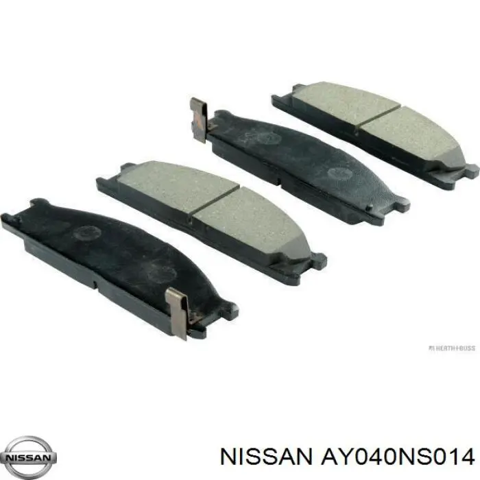 AY040NS014 Nissan pastillas de freno delanteras