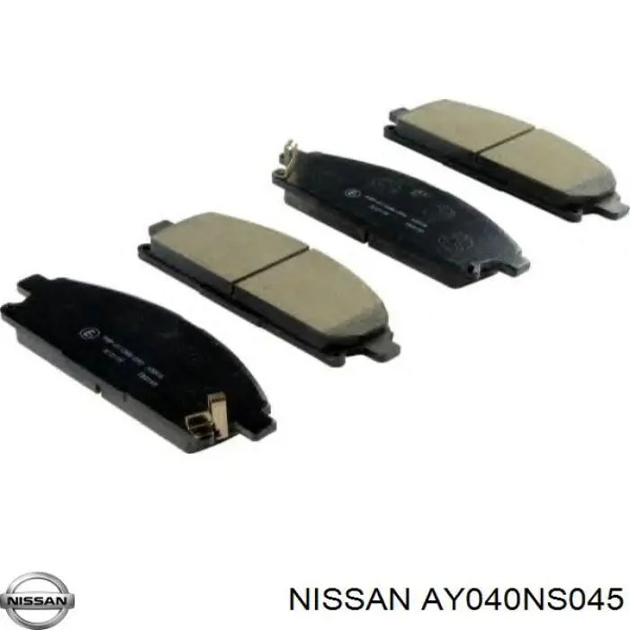 AY040NS045 Nissan pastillas de freno delanteras