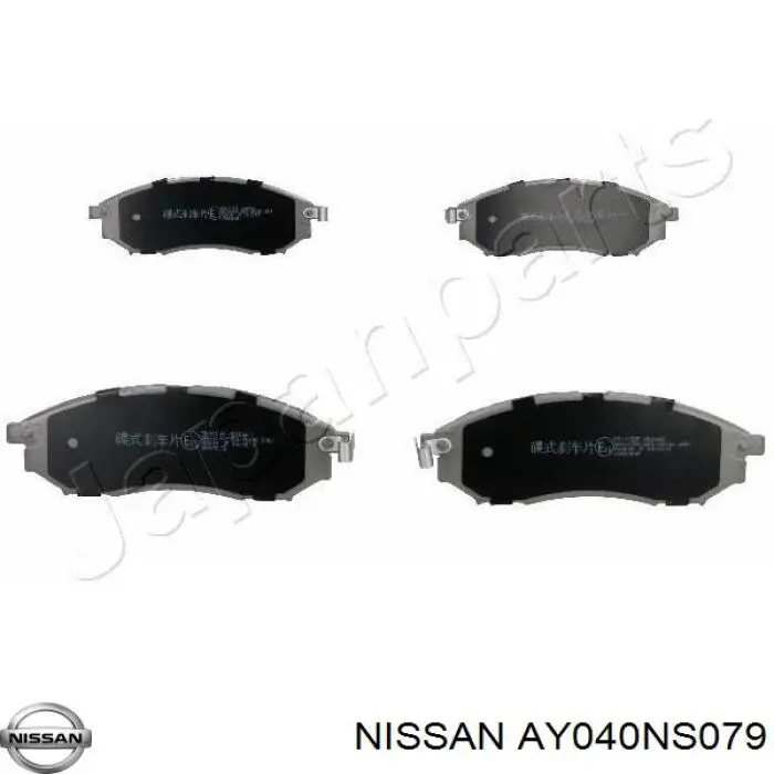 AY040NS079 Nissan pastillas de freno delanteras