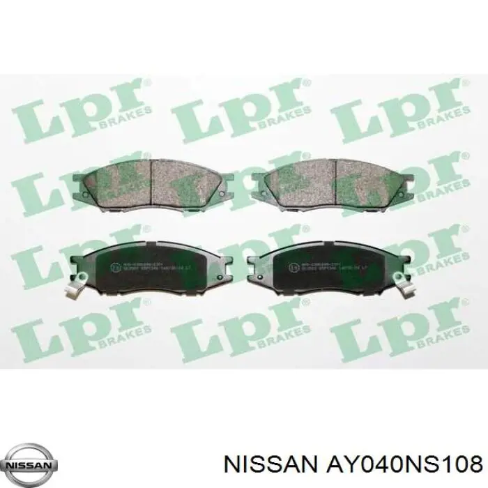 AY040NS108 Nissan pastillas de freno delanteras