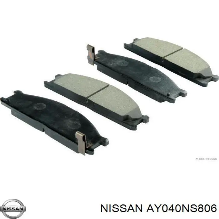 AY040NS806 Nissan pastillas de freno delanteras