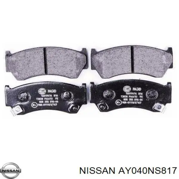 AY040NS817 Nissan pastillas de freno delanteras