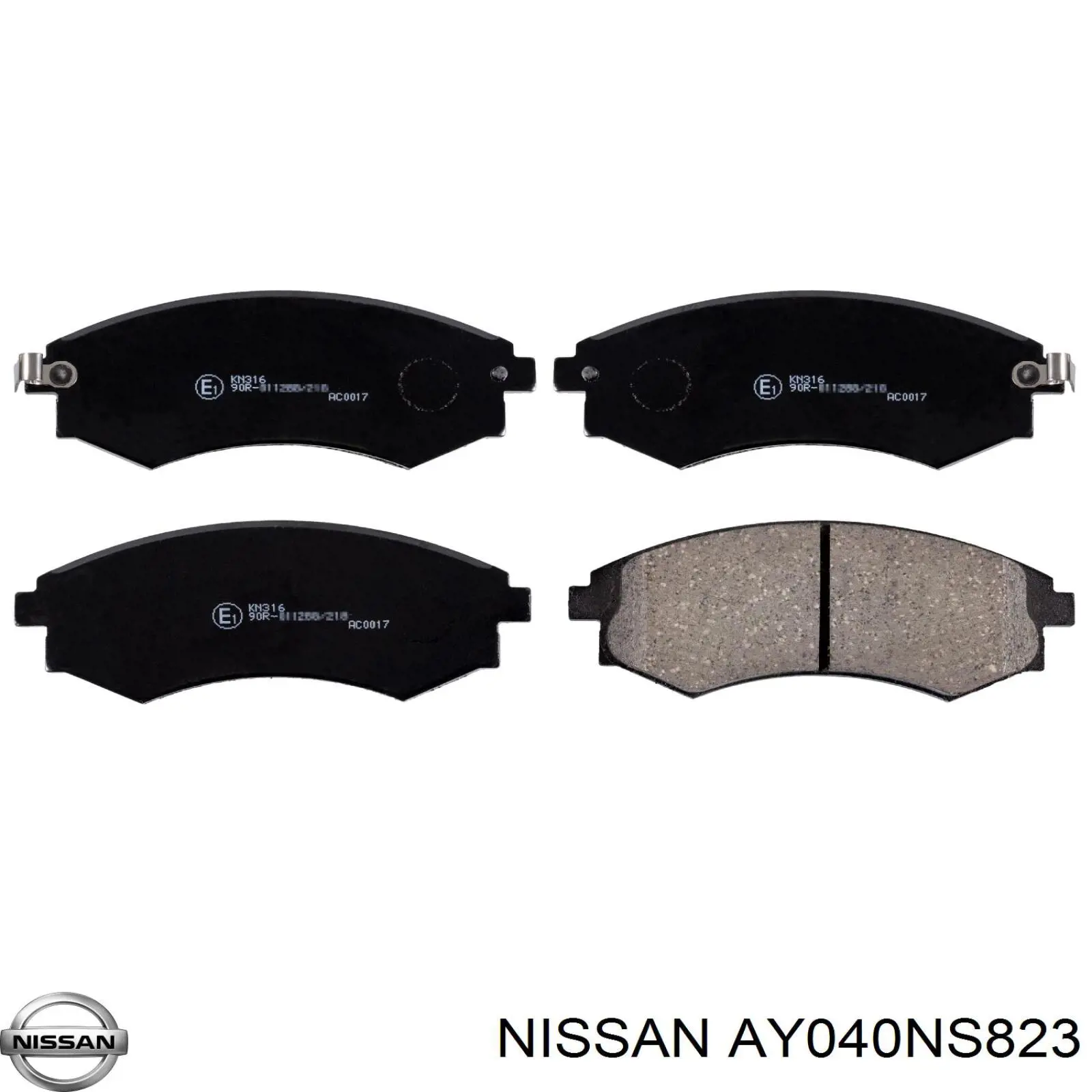 Comprar AY040NS823 Nissan/Infiniti Pastillas delanteras de freno