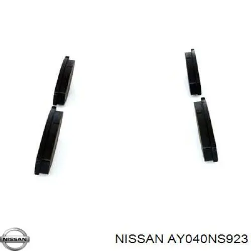 AY040NS923 Nissan pastillas de freno delanteras