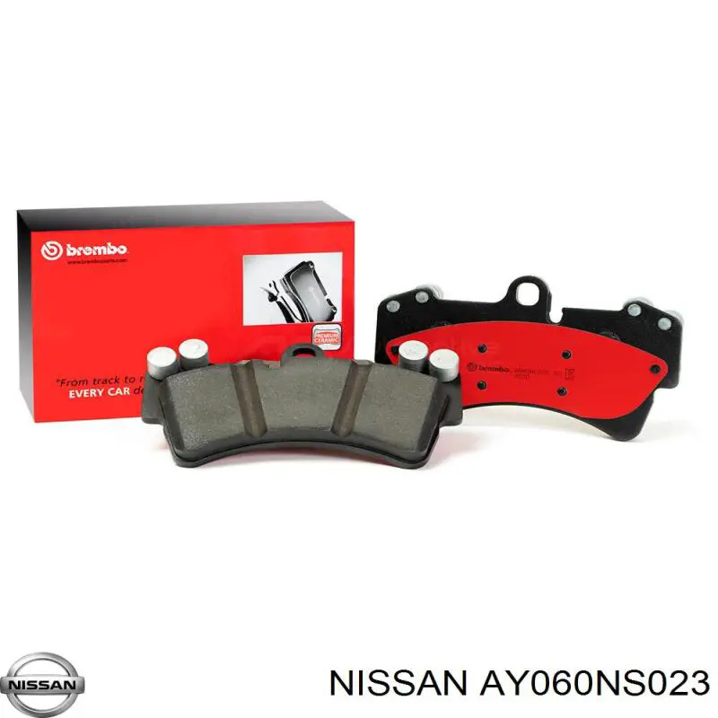 AY060NS023 Nissan pastillas de freno traseras