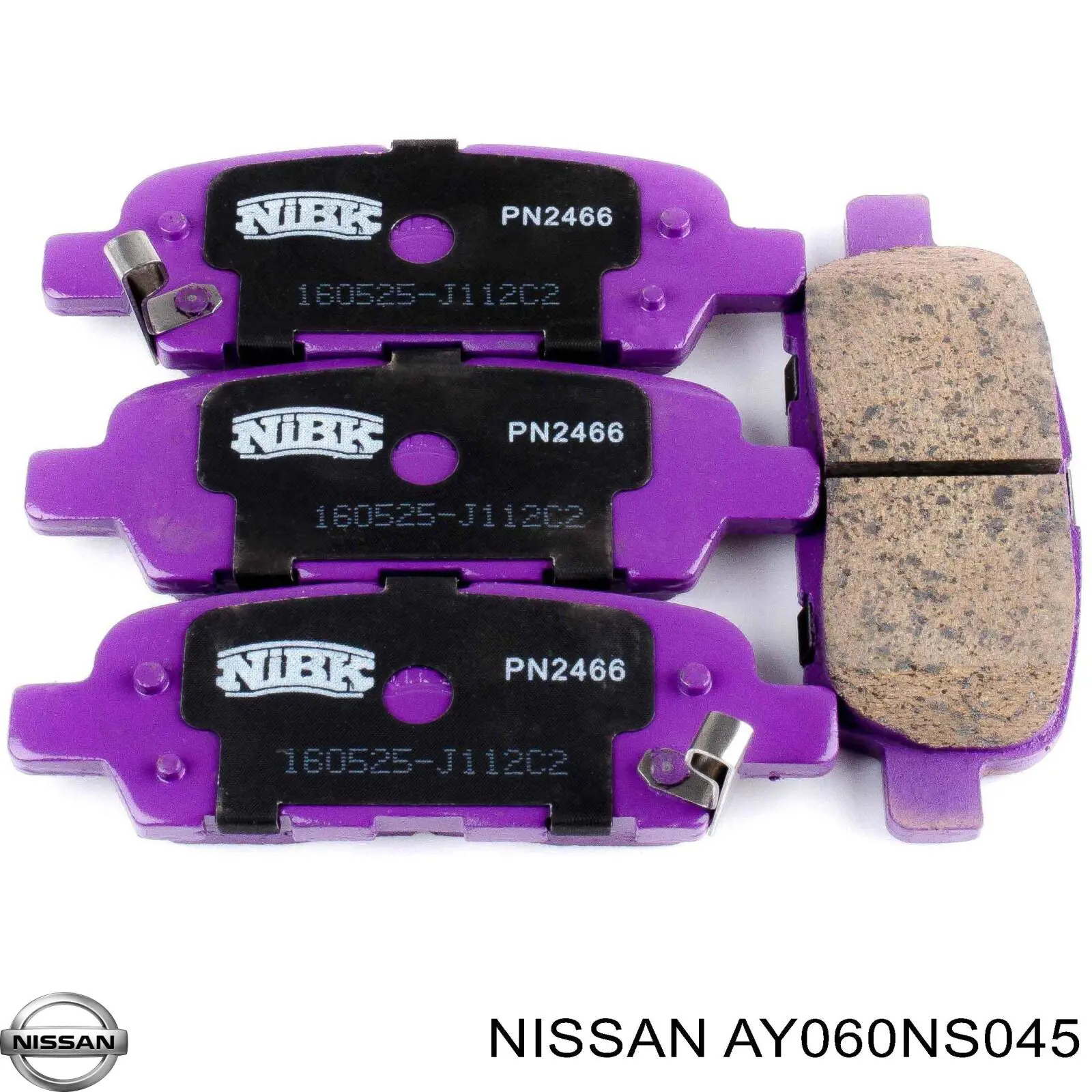 AY060NS045 Nissan pastillas de freno traseras