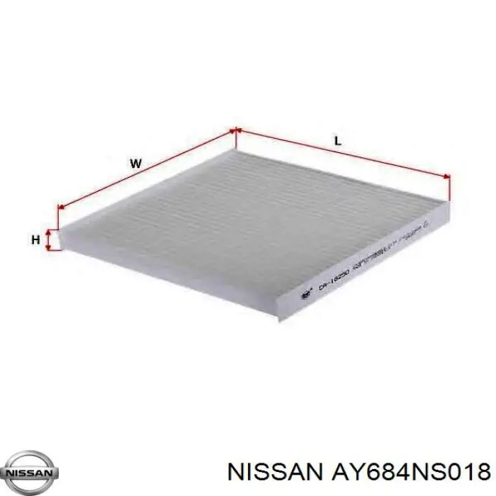Comprar AY684NS018 Nissan/Infiniti Filtro de aire del habitáculo