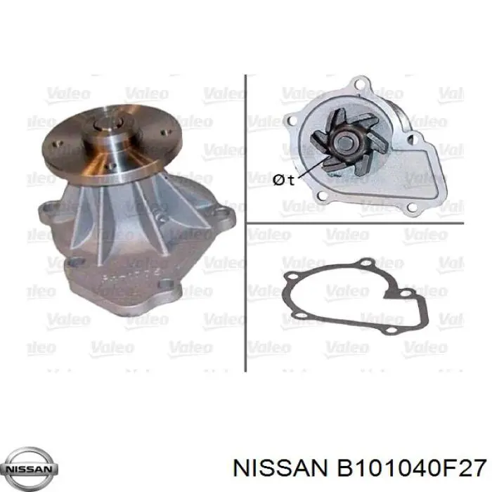 B101040F27 Nissan bomba de agua