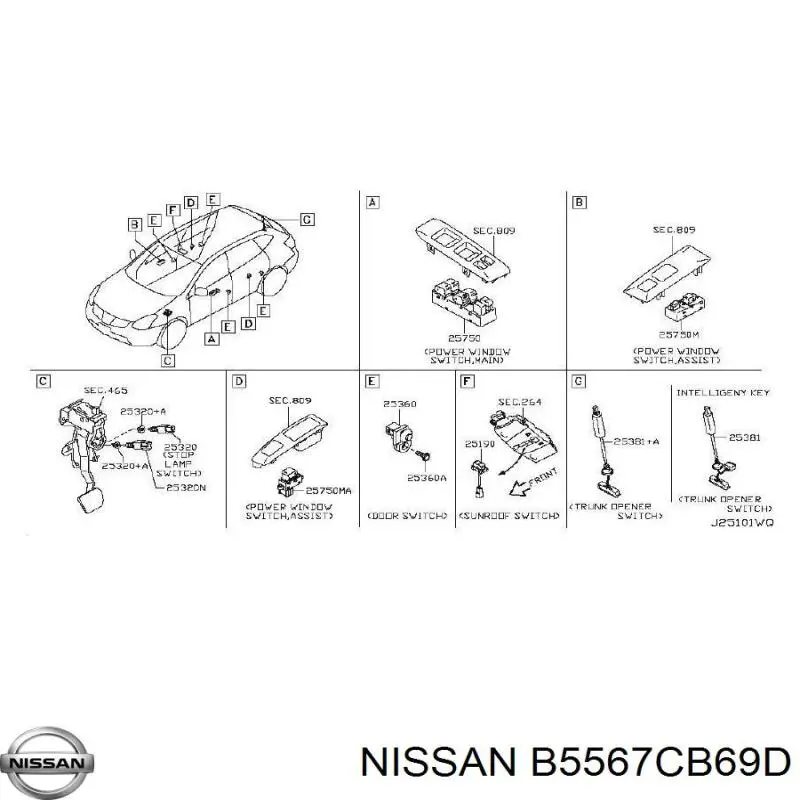 Anillo de contacto del volante Nissan/Infiniti B5567CB69D precio, desde 195,53 EUR