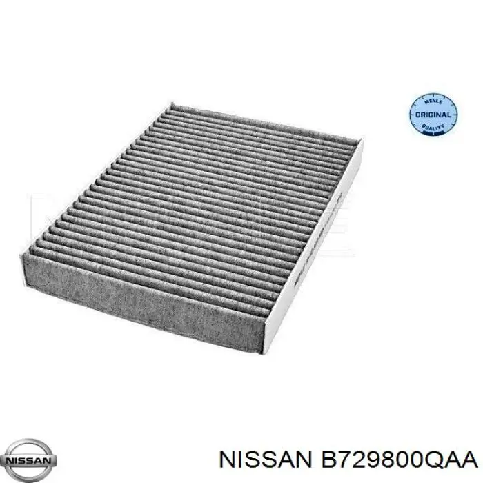 B729800QAA Nissan filtro habitáculo
