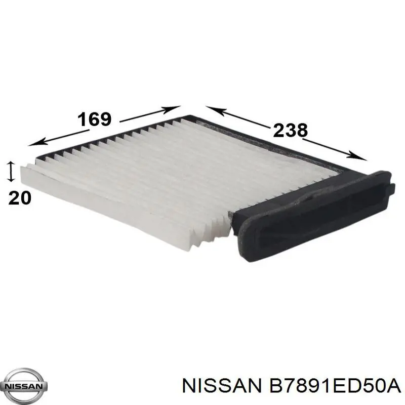 Comprar B7891ED50A Nissan/Infiniti Filtro de aire del habitáculo