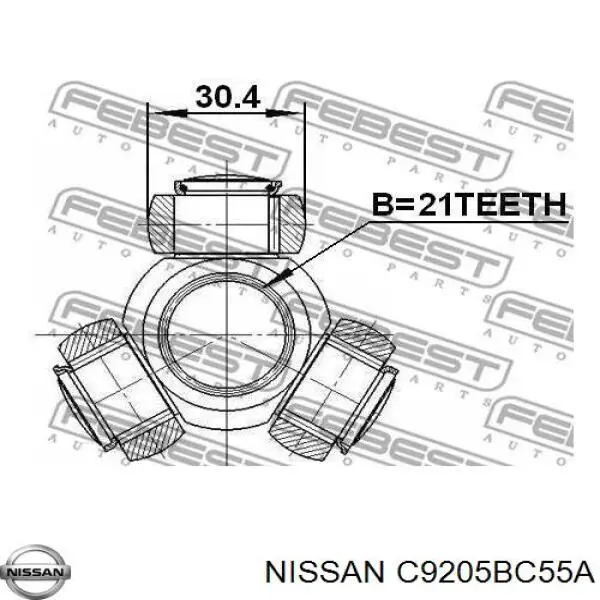 C9205BC55A Nissan trípode, árbol de transmisión